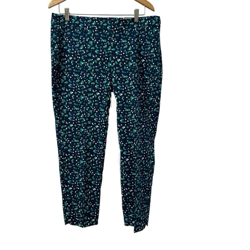 Talbots Chatham Ankle Pants 14P Petite Floral Slim